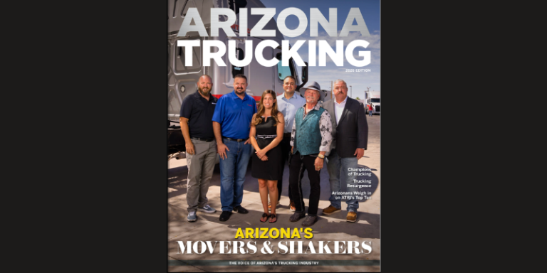 Cover of the 2026 Arizona Trucking magazine