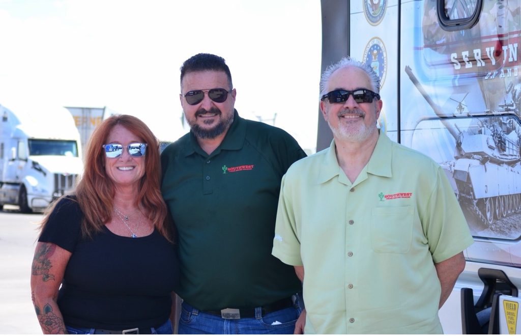 Steve Strong and Sean Williams standing with a Werner Representative